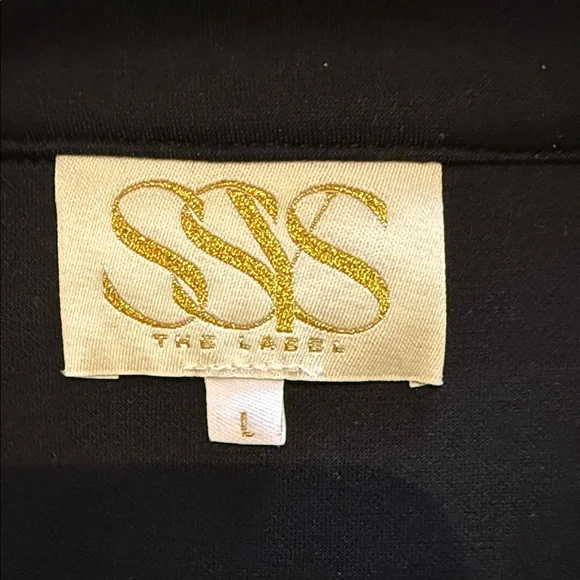 SSYS  Women's Black Button-Front Shirt Jacket - Picture 3 of 5